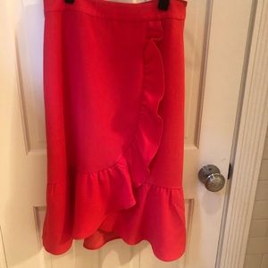 Boden flirty skirt in cherry red